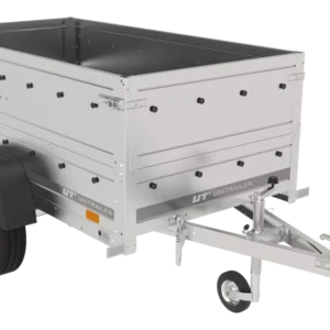 Remorque Garden Trailer 200 KIPP avec roue jockey et rehausses des ridelles