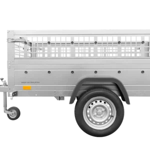 Remorque basculante  200×125 avec ridelles grillagées et roue jockey – Garden Trailer 201 KIPP