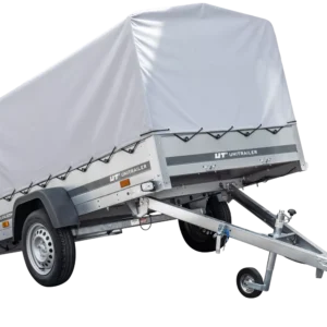 Remorque routière avec bâche haute, arceau H-800 et roue jockey 230×125 Garden Trailer 230 KIPP